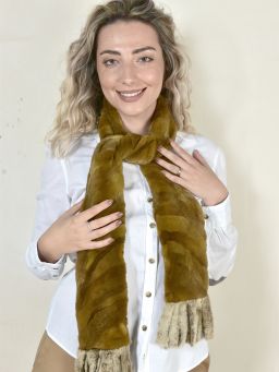 Luxurious Velvet Mink Fur Scarf/in Tor Quality