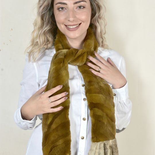 Luxurious Velvet Mink Fur Scarf/in Tor Quality