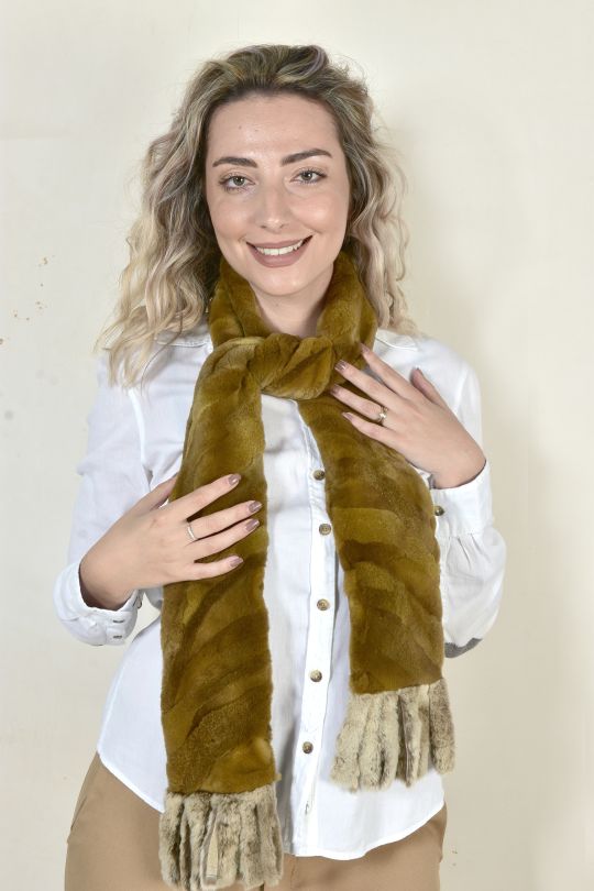 Luxurious Velvet Mink Fur Scarf/in Tor Quality