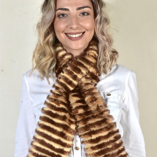 Brown Rex Rabbit Scarf