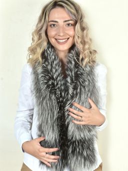 Special Turquoise Fox Fur Collar