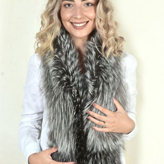 Special Turquoise Fox Fur Collar