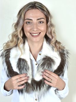 Women Fox Fur Collar