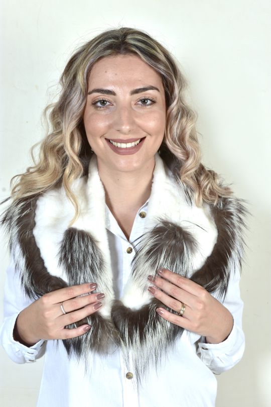 Women Fox Fur Collar