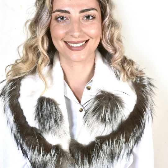 Women Fox Fur Collar