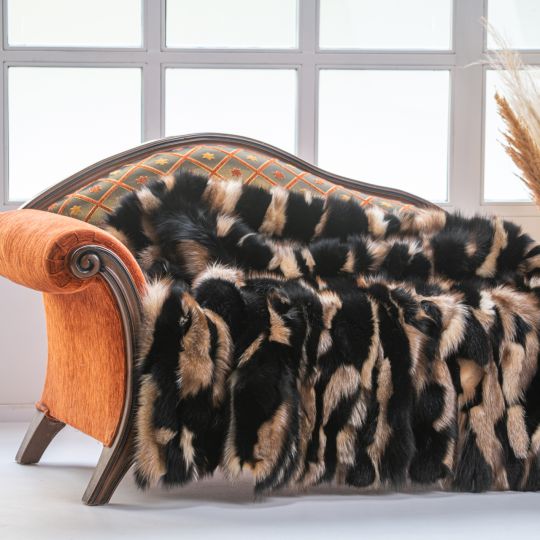 Scandinavian Fox Fur Blanket