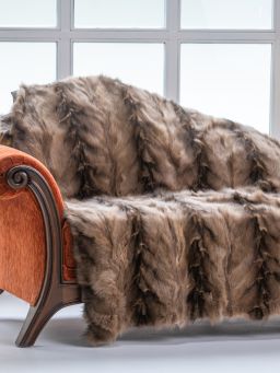 Sable Fur Throw Blanket