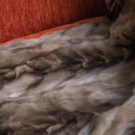 Scandinavian Fox Fur Blanket