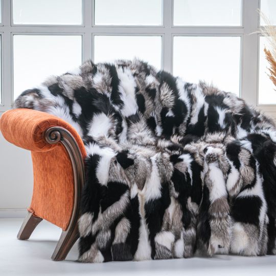 Sable Fur Throw Blanket