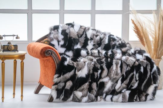 Sable Fur Throw Blanket