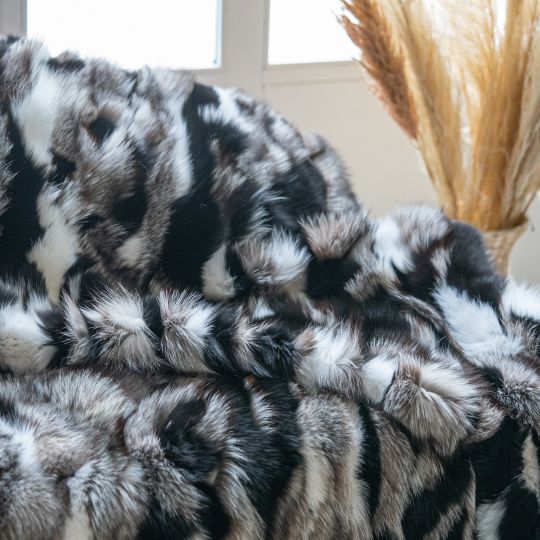 Sable Fur Throw Blanket