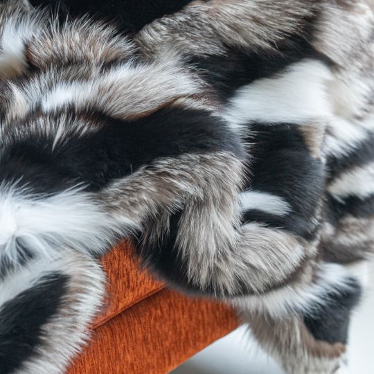 Sable Fur Throw Blanket