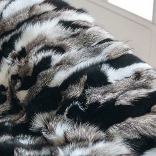 Sable Fur Throw Blanket