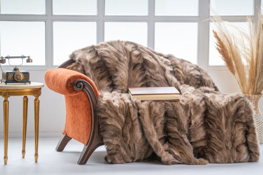 Sable Fur Throw Blanket