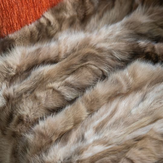 Sable Fur Throw Blanket