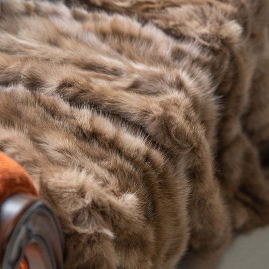 Sable Fur Throw Blanket