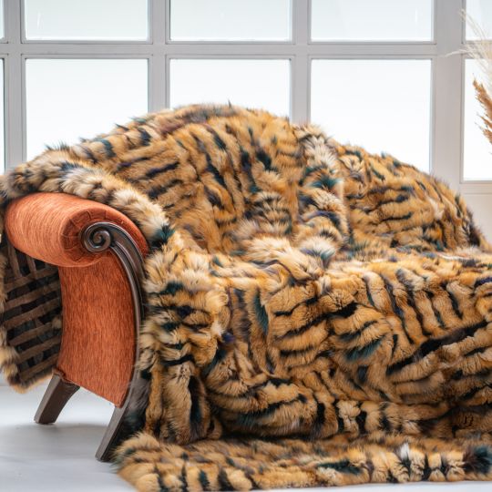 Sable Fur Throw Blanket