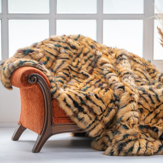 Sable Fur Throw Blanket