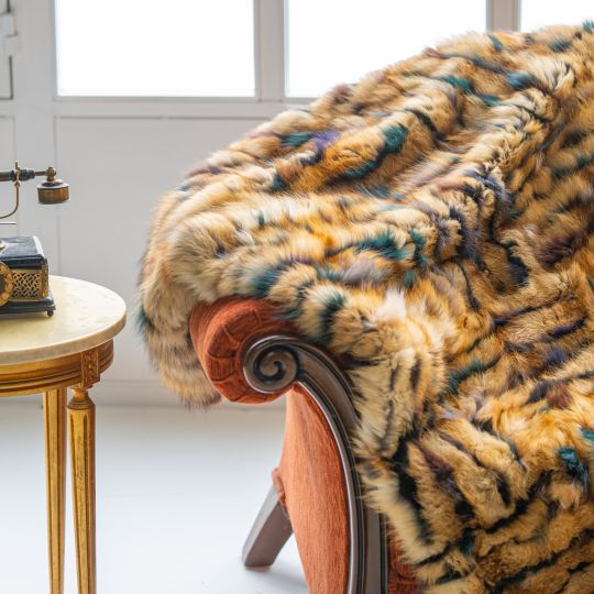 Sable Fur Throw Blanket