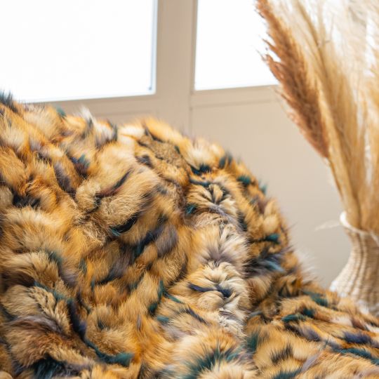 Sable Fur Throw Blanket