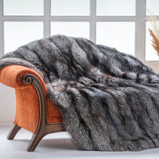 Sable Fur Throw Blanket