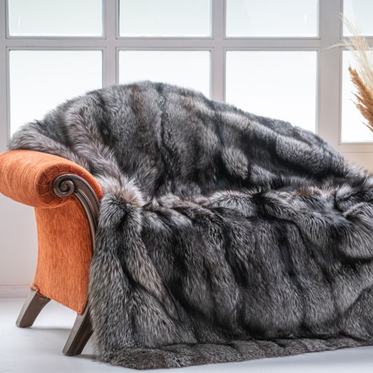 Sable Fur Throw Blanket