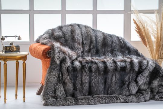 Sable Fur Throw Blanket