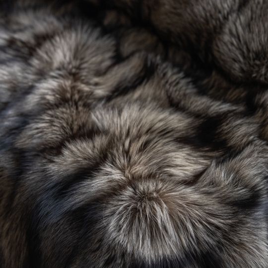 Natural Lynx Fur Throw Blanket