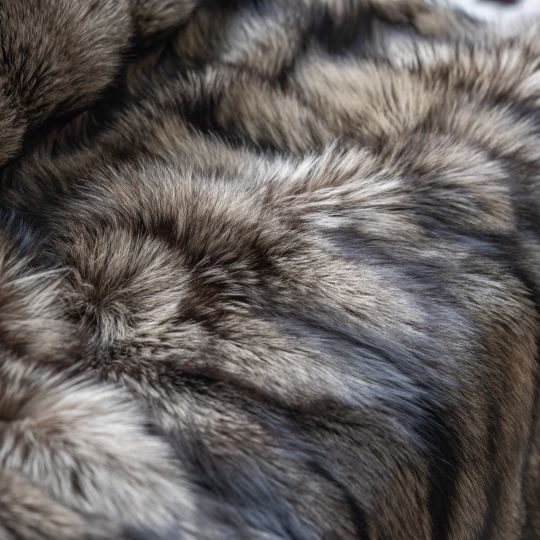 Natural Lynx Fur Throw Blanket