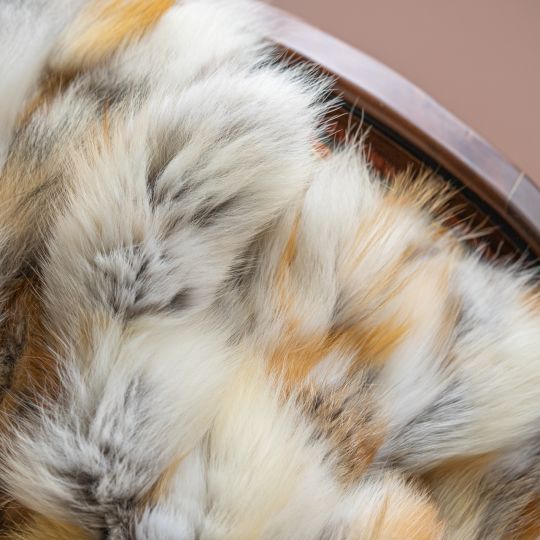 Red Fox Fur Throw Blanket