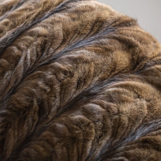 Russian Sable Fur Throw Blanket