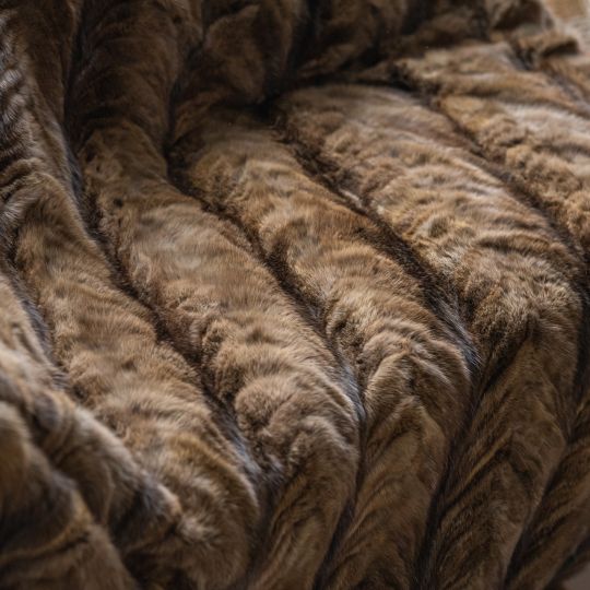 Russian Sable Fur Throw Blanket