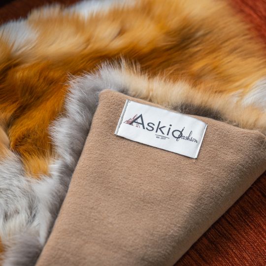 North America/Red Fox Fur Small Blanket