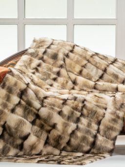 Golden Island Fox/Fur Throw Blanket