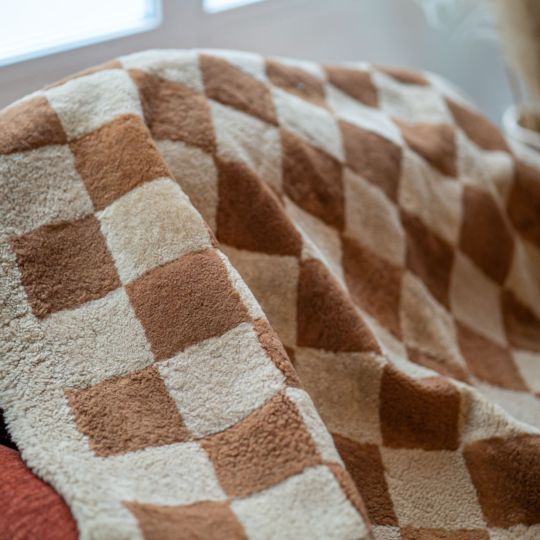 Sheepskin Throw Blanket