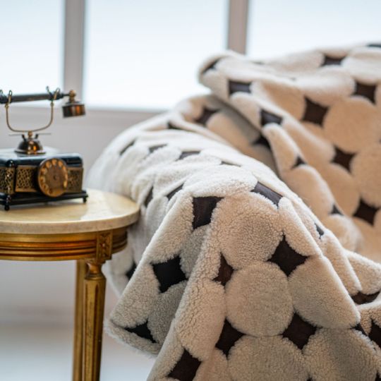 Genuine Sheepskin Throw Blanket