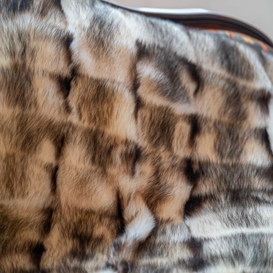 Golden Island Fox/Fur Throw Blanket