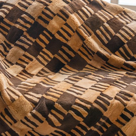 Mink Fur Throw Blanket