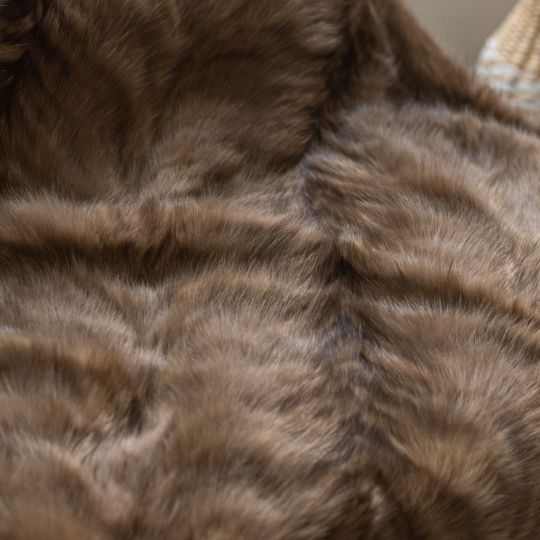 Tortora Sable Fur Throw Blanket