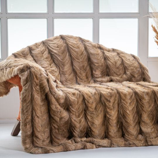 Sable Fur Throw Blanket