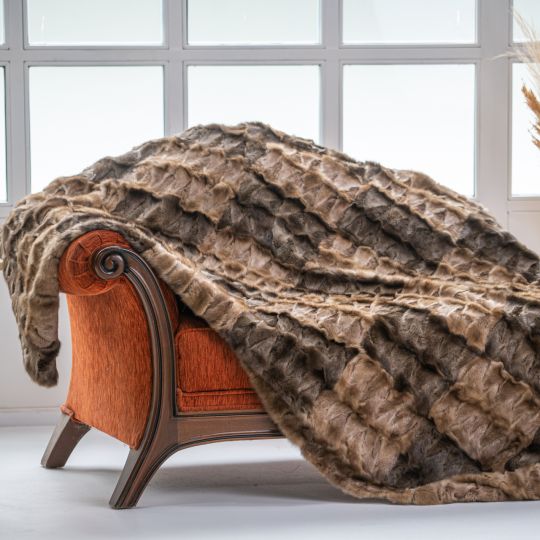 Sable Fur Throw Blanket