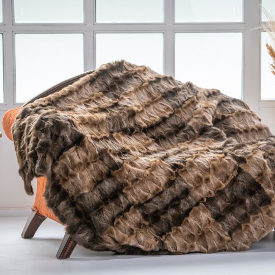 Sable Fur Throw Blanket