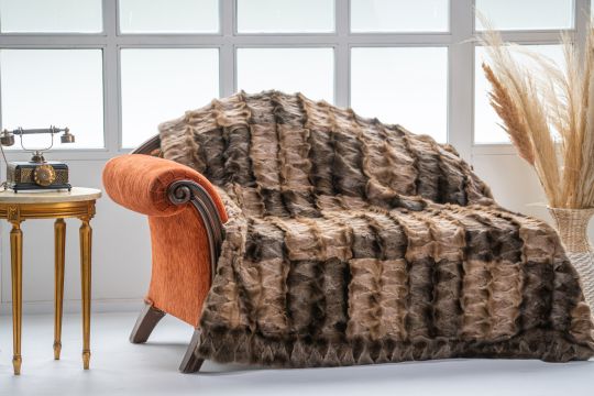 Sable Fur Throw Blanket