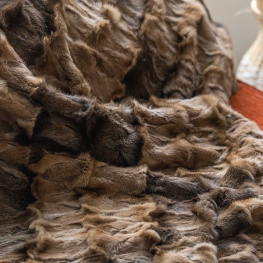 Sable Fur Throw Blanket