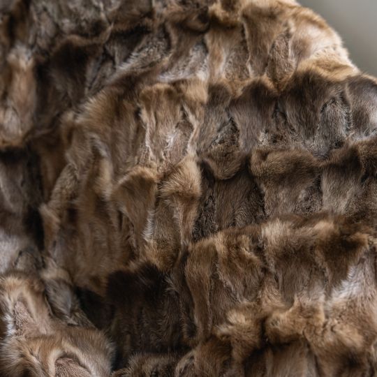 Sable Fur Throw Blanket