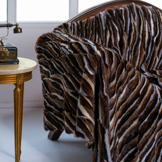 Scandinavian Mink Fur Blanket