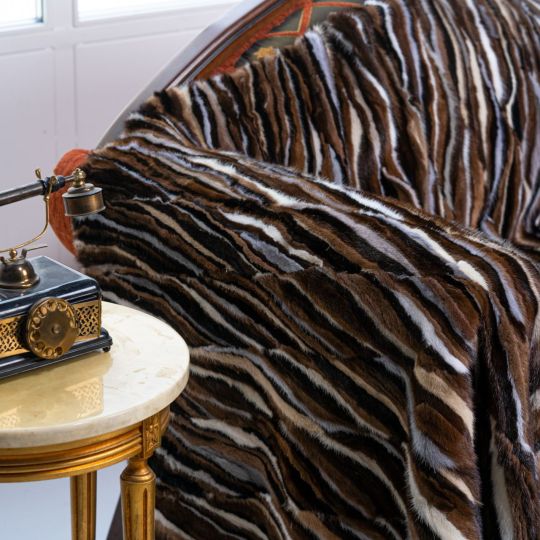 Scandinavian Mink Fur Blanket