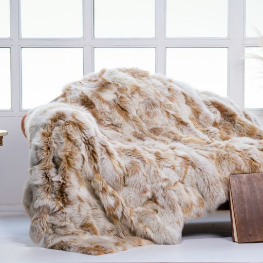 Scandinavian Mink Fur Blanket