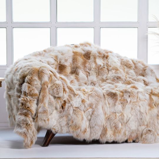 Scandinavian Mink Fur Blanket