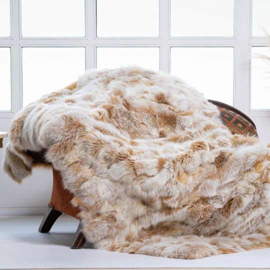 Scandinavian Mink Fur Blanket